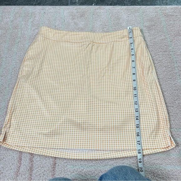NWT Greg Norman Gingham Checkered Skort Golf Pickleball Skort Size Medium - Picture 8 of 12